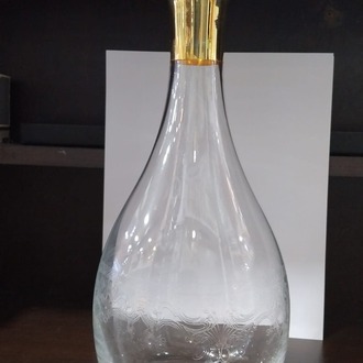A161021042026 H.35 cm  çapı 14 cm.. şeffaf cam karaf 1 adet