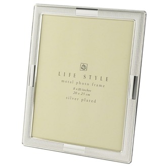 P158.391034 Gümüş Metal Çereve 20x25cm Dekoratif Hediyelik Life Style Photo 1 Adet