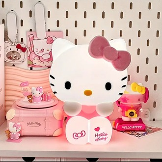 RJ188284 Merhaba kedicik Sanrio Hello Kitty Gece Lambası Sevimli Stil Silikon Yumuşak