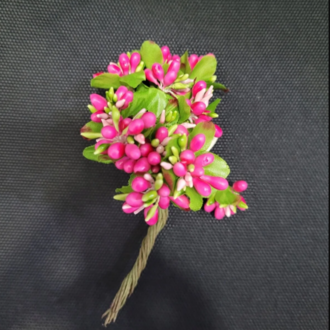 16-0023DP Onikili Mini Cipso Dk. Pink Yapay Pıtır Çiçek 14cm Dekoratif 1 Adet