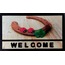103IFWCUG1911 Home İtalyan Format Kapı Paspası 40X68 Welcome Uğurböceği Lucky Şanslı