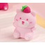7242 Gift Point Bear Strawberry Kalemtıraş Kırtasiye Hediyelik Renkli Açık Pembe Ayı 1 Adet