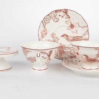 P376.137080 Toile De Rose 2li 5Prç Çay Fincan Seti 230cc  Mutfak > Fincanlar