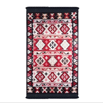 BGH8681126436922 Home Çift Taraflı Kilim Makinede Yıkanabilir Modern Desenli 120x180cm