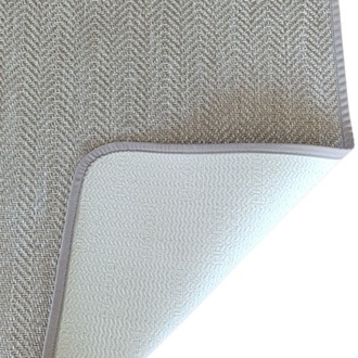 S06_2575 Sisal Halı İnce Bordür | Bej Banyo 50x60cm