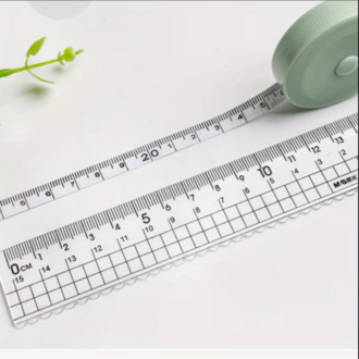 VV171637 İskandinav Yeşili Plastik Metre, 150.01 cm Uzunluğunda, Sevimli Yumuşak Şerit