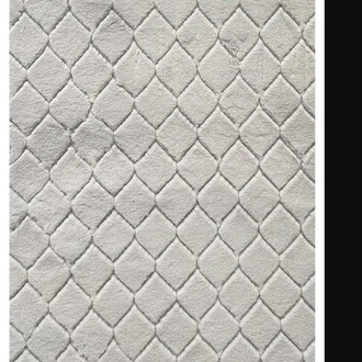 CD009 Comfort Diamond No:2 Ipek Gri 75x110 Stil Home Gri Beyaz Özel Ebat Avantajlı Silinebilir