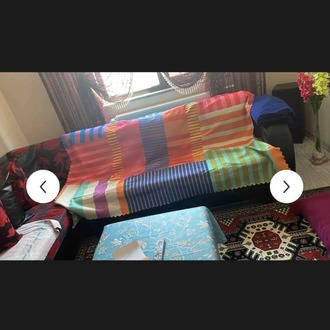 A1143392662 Home Premium Dokuma Renkli Koltuk Örtüsü Çok Amaçlı Koltuk Şalı