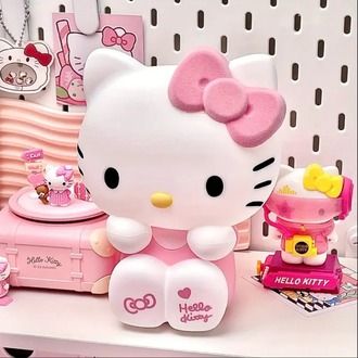 RJ188284 Merhaba kedicik Sanrio Hello Kitty Gece Lambası Sevimli Stil Silikon Yumuşak