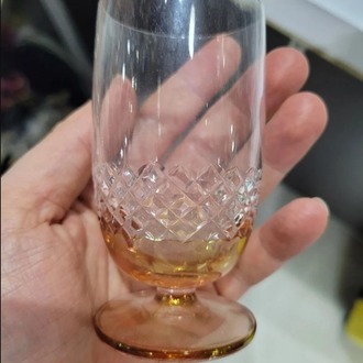 ABASIKRENKLIBOHEMIA Bohemia Kristal Yuvarlak Kahve Yanı Su Bardak Rastgele Renk 1 Adet