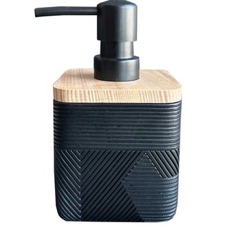 D-21030 Madera Sıvı Sabunluk, Siyah Banyo