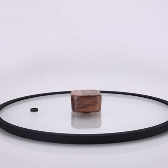 D-NEOBN020 Neoflam Bien Black 20 Cm Silikon Çerçeveli Tencere Tava Cam Kapak, Akasya Ağacı