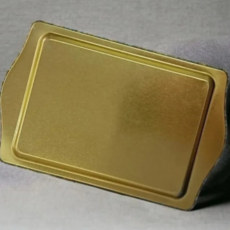 B2033BG201509112025 Küçük Temalı Metal Tepsi Genişlik 15,7cm Uzunluk 24,5cm 1 Adet