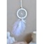 C12931 Dream Catcher Düş Kapanı Tüylü Asmalık 8cm Çap El Yapım Dantel 1 Adet