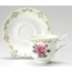 2LI092000000906 Roy Kirkham Vintage Rose Porselen 2'li Standart Çay Fincanı Seti Fine Bone Chin