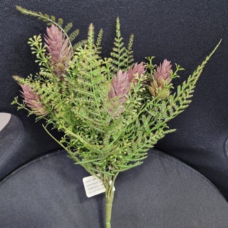 258-729 Asparagus Pine Cone Bush 33cm Autumn Renk Yapay Çiçek 1 Adet