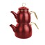 55CYD014422 Red Teapot Dot Emaye Çaydanlık Kırmızı 2100ml