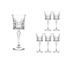 P296.591545 Cristal D'arques Fransız Paris Lady Diamond 6lı Cam Şarap Kadeh 27cl