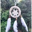 D12931 Dream Catcher Düş Kapanı Tüylü Asmalık 8cm Çap El Yapım Dantel 1 Adet