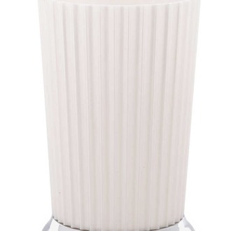 M-SA15-01 Nely Diş Fırçalık - Beyaz - Krom Kaplama Banyo