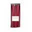 66575 Candle Şamdan Mum Konik 2,5x25cm Metalik Kırmızı 100% Kaliteli Pamuk Fitil 1 adet
