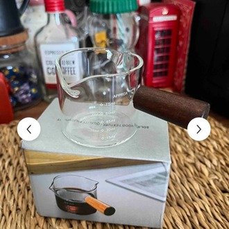 A947663553 75 ml' lik akasya Saplı küçük ısıya dayaniklı cam sütluk EV MUTFAK SOFRA