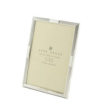 P158.391195 Gümüş Metal Çerçeve 13x18cm Dekoratif Hediyelik Life Style Photo 1 Adet