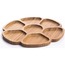 B2453 Pincho Delicado  Bölmeli Çerezlik 32x32x1,7cm Kahvaltı Sunum Şık Tasarım Antibakteriyel