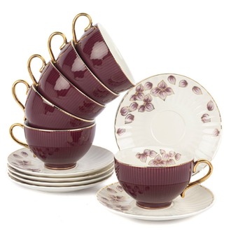 P375.100596 Plum 2'li Çay Fincanı Seti 250cc