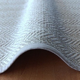S06_2575 Sisal Halı İnce Bordür | Bej Banyo 50x60cm