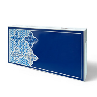 BGD8681126437172 Biggdesign Blue Tile Tavla, Çizilmez Zeminli, Mıknatıslı MDF Kasa, 2 Kat Vernik