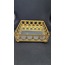 A62769 22x22x8cm Gold Renk Aynalı Cam Metal Tepsi Kare Home Nişan Çikolata 1 Adet