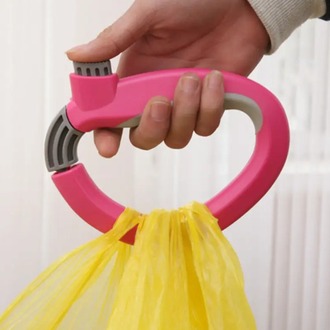 AWY143080 pembe 1 adet İşten Kurtarma Plastik Market Çantası Taşıyıcısı - Kolay