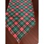 A31682 Runner 45x170cm Panama Keteni Çift Taraflı Kullanım Ekose Kumaş Kırmızı Yeşil 1 Adet