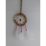 EDBFED663701 Dream Catcher Düş Kapanı Tüylü Asmalık 8cm Çap El Yapım Dantel 1 Adet
