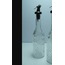 SF33E Şeffaf Cam Yağlık Sirkelik Yağdanlık Siyah Az Döken Kapaklı 400ml Ev Sofra Mutfak
