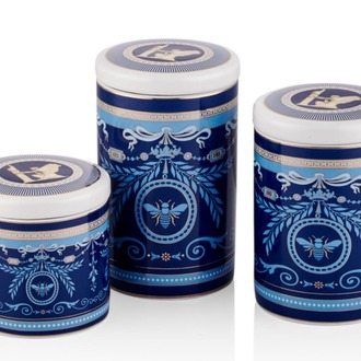 1BSF-1902BB BLUE BANUBE 3LU KAVANOZ SETI 16CM 13,8CM 10CM