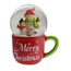 AGP-2800 Kar Tane Küre Kardan Adam Noel Fincan Merry Christmas 1 Adet