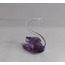 9250-MOR Minik Mor Kuğu Kristal Cam El Yapımı 6x7cm Tekli Biblo