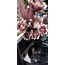 1DEP-22602S Hammer Eskitme Siyah Küçük Vazo 25x25x33cm 1 Adet