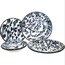 22.EMY.MRB.T23.1 Luyano Lunart Emaye El Dekor 4 Parça Yemek Takım Marble Desen