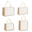 AQ07772 Jüt Çanta Boş Beyazlatılmamış Büyük 30x23x15cm  Yeniden Kullanılabilir 1 Adet