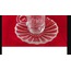 A358581 6'lı Cam Likör Bardak Altlık Tabak Aurea Demitasse Royal Crystal Rock