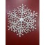 A2424 Özel Malzeme 20cm Çap Vintage Beyaz Kar Tanesi Noel 1 Adet