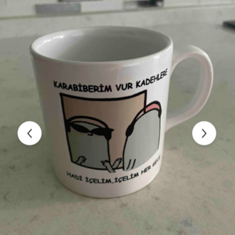 A92762639 Porselen - Karabiberim Motto Kupa Bardak- Makinede Yıkanabilir 1 Adet