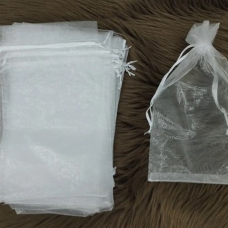 TEKLIC8816 Gri Boy 18x12cm Tül Kese Şeffaf Hıdırellez Takı Altın İçin Düğün Davet 1 Adet