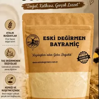 ESKİ DEĞİRMEN BAYRAMİÇ SARI BUĞDAY UNU 1KG
