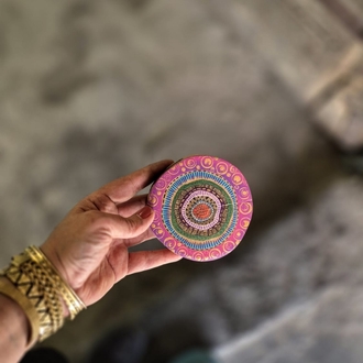 ağaç nazar boncuğu/ pembe