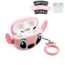 Airpods Pro 2.Nesil Uyumlu Pembe Stitch Figürlü Kulaklık Kılıfı