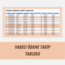 VADELİ ÖDEME TAKİP TABLOSU
